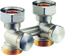Клапан Н-образный прямой 3/4"Fx3/4"E (для двухтрубных систем) GIACOMINI арт. R387X002