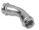 Пресс-отвод 45° нерж. сталь ВПр-ВПр 28 SANHA