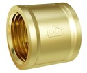 Муфта латунная никелированная с внутренней резьбой Ду 25 (1") LD