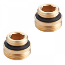 Переходник с прокладкой 1/2"*3/4" MVI  (под плоскость, для узлов с шаровым затвором)