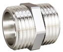 Ниппель латунный никелированный с наружной резьбой Ду 25 (1") LD