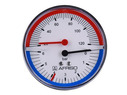 Термоманометр ТМ80 1/2" 0-6 бар 20-120 С° аксиальный арт. 63342 AFRISO